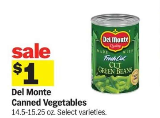 Del Monte Canned Vegetables