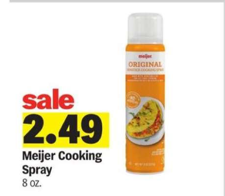 Meijer Cooking Spray