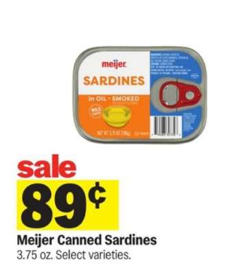 Meijer Canned Sardines