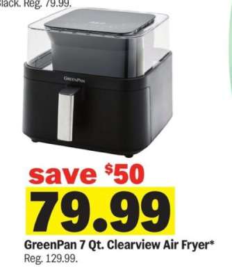 GreenPan 7 Qt. Clearview Air Fryer