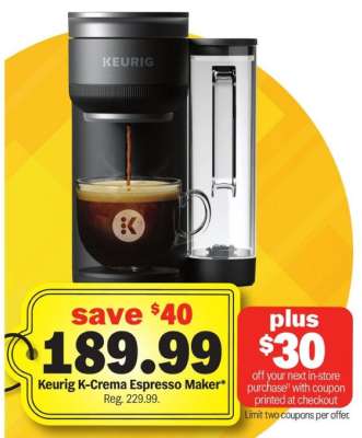 Keurig K-Crema Espresso Maker