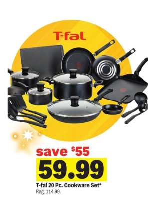 T-fal 20 Pc. Cookware Set