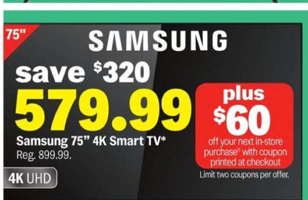 Samsung 75" 4K Smart TV