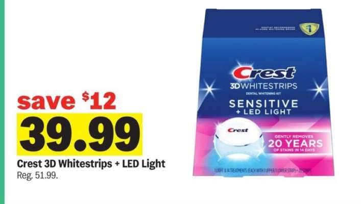 Crest 3D Whitestrips + LED Light