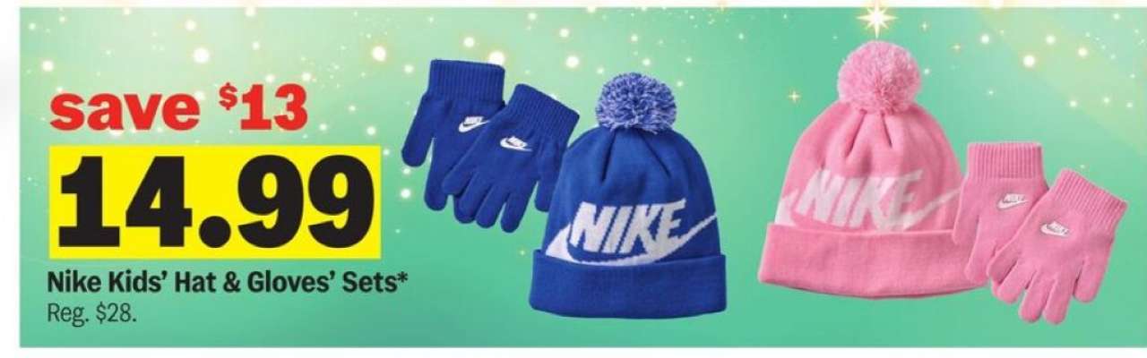 Nike Kids' Hat & Gloves' Sets