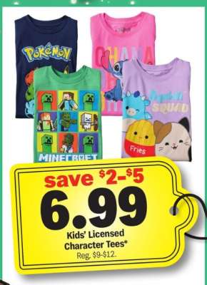 Kids' Licensed Character Tees*