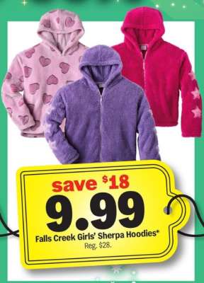 Falls Creek Girls' Sherpa Hoodies