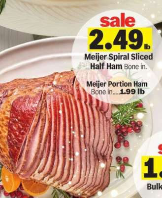 Meijer Spiral Sliced Half Ham