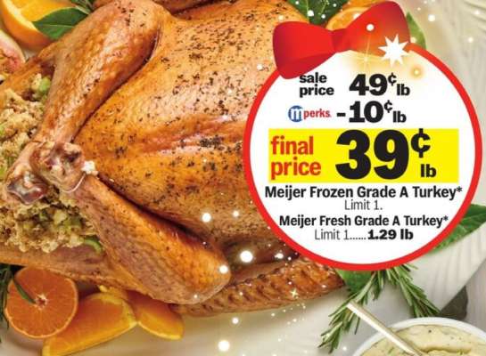 Meijer Frozen Grade A Turkey*