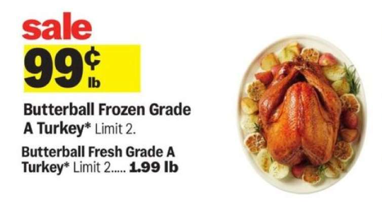Butterball Frozen Grade A Turkey*