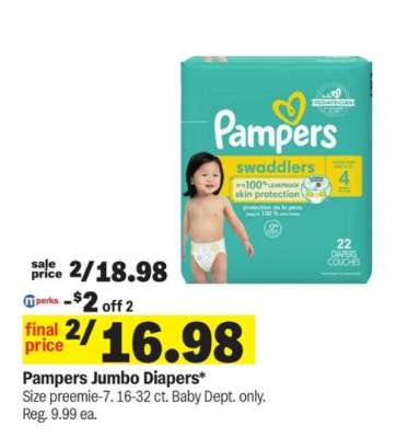 Pampers Jumbo Diapers