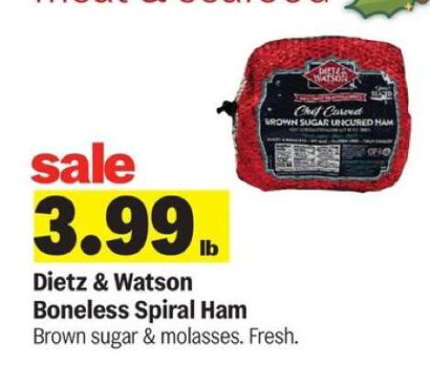 Dietz & Watson Boneless Spiral Ham