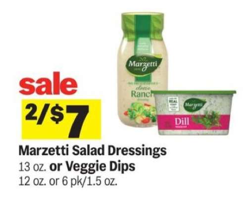 Marzetti Salad Dressings or Veggie Dips