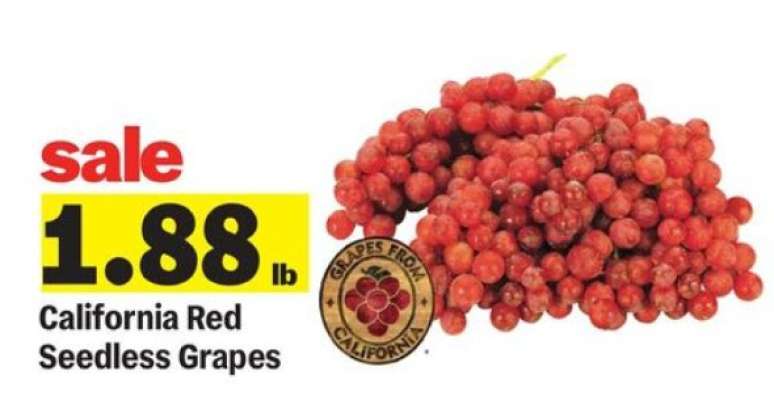 California Red Seedless Grapes