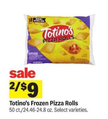 Totino's Frozen Pizza Rolls*