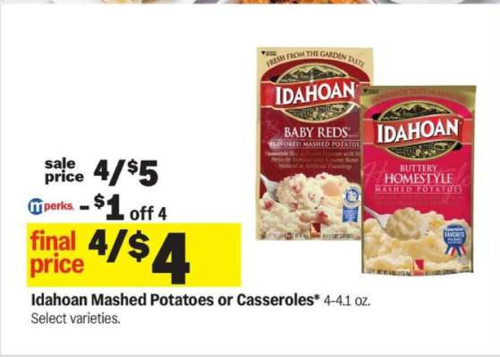 Idahoan Mashed Potatoes or Casseroles