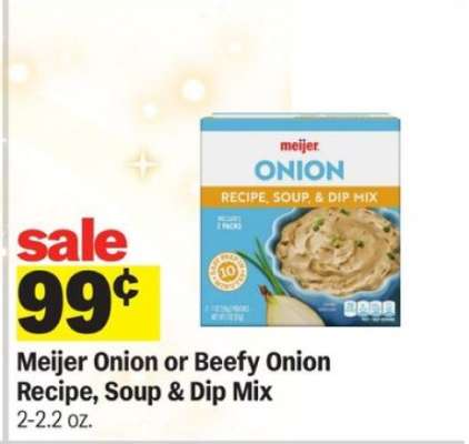 Meijer Onion or Beefy Onion Recipe, Soup & Dip Mix