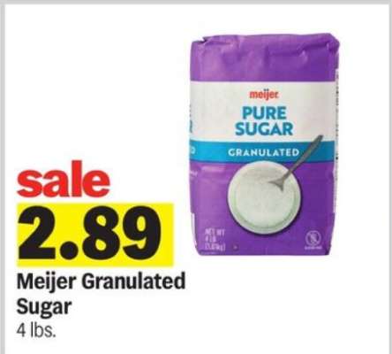 Meijer Granulated Sugar