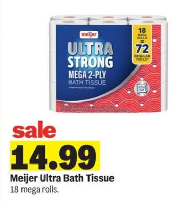 Meijer Ultra Bath Tissue