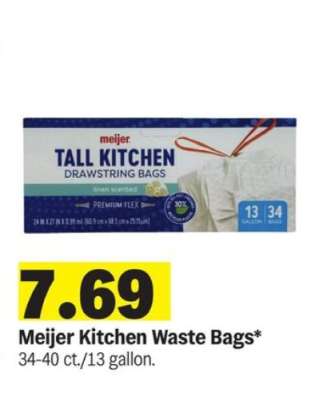 Meijer Kitchen Waste Bags