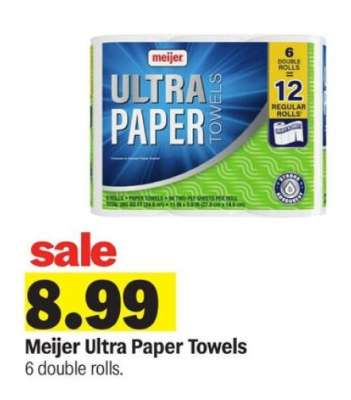 Meijer Ultra Paper Towels*