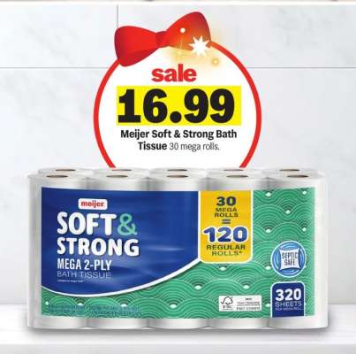 Meijer Soft & Strong Bath Tissue