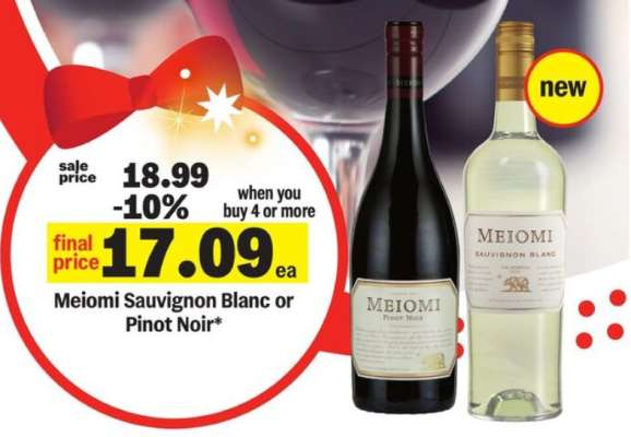 Meiomi Sauvignon Blanc or Pinot Noir