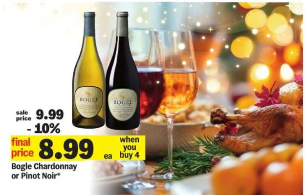 Bogle Chardonnay or Pinot Noir