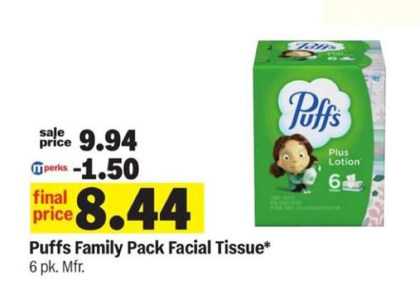 Puffs Family Pack Facial Tissue