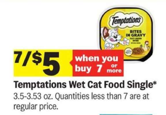 Temptations Wet Cat Food Single