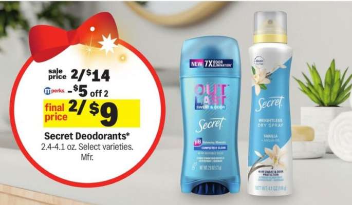 Secret Deodorants*