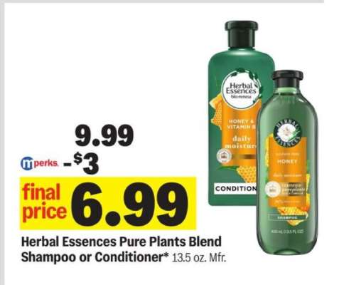Herbal Essences Pure Plants Blend Shampoo or Conditioner*