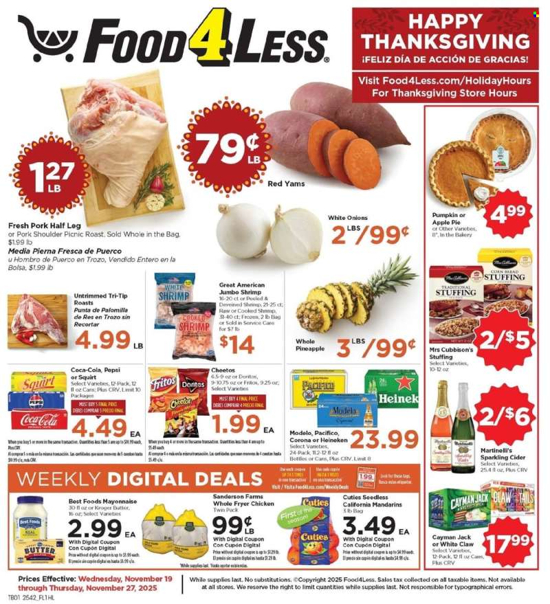 Food 4 Less Flyer - 11/19/2025 - 11/27/2025.