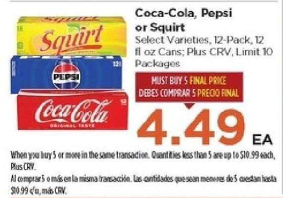 Coca-Cola, Pepsi or Squirt