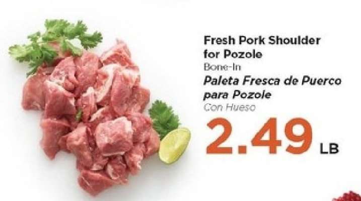 Fresh Pork Shoulder for Pozole