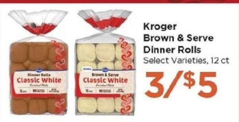 Kroger Brown & Serve Dinner Rolls