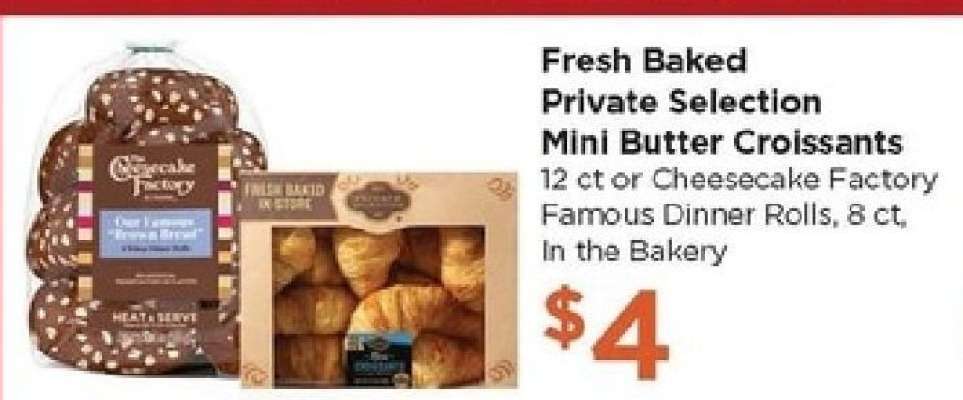 Fresh Baked Private Selection Mini Butter Croissants