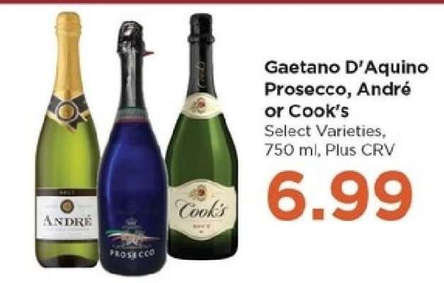 Gaetano D'Aquino Prosecco, André or Cook’s