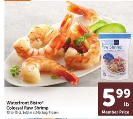 Waterfront Bistro Colossal Raw Shrimp