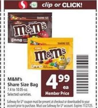 M&M's Share Size Bag