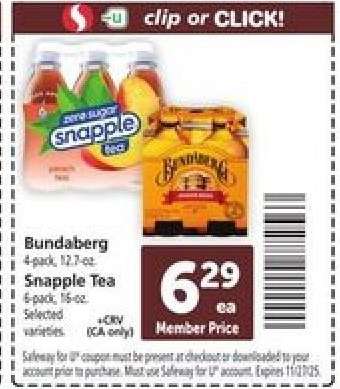 Bundaberg / Snapple Tea