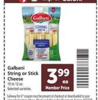 Galbani String or Stick Cheese