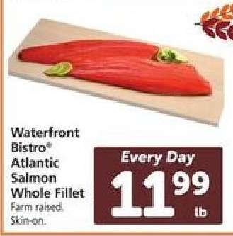 Waterfront Bistro Atlantic Salmon Whole Fillet