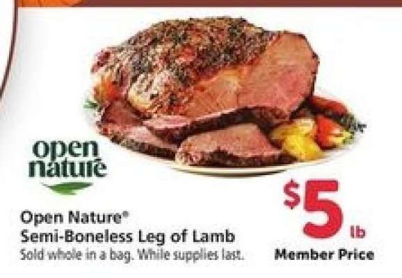 Open Nature Semi-Boneless Leg of Lamb