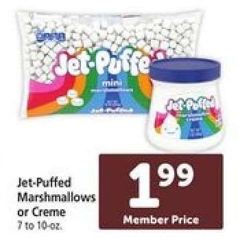 Jet-Puffed Marshmallows or Creme
