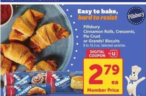 Pillsbury Cinnamon Rolls, Crescents, Pie Crust or Grands! Biscuits