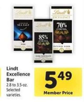 Lindt Excellence Bar