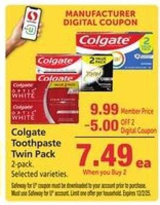 Colgate Toothpaste Twin Pack