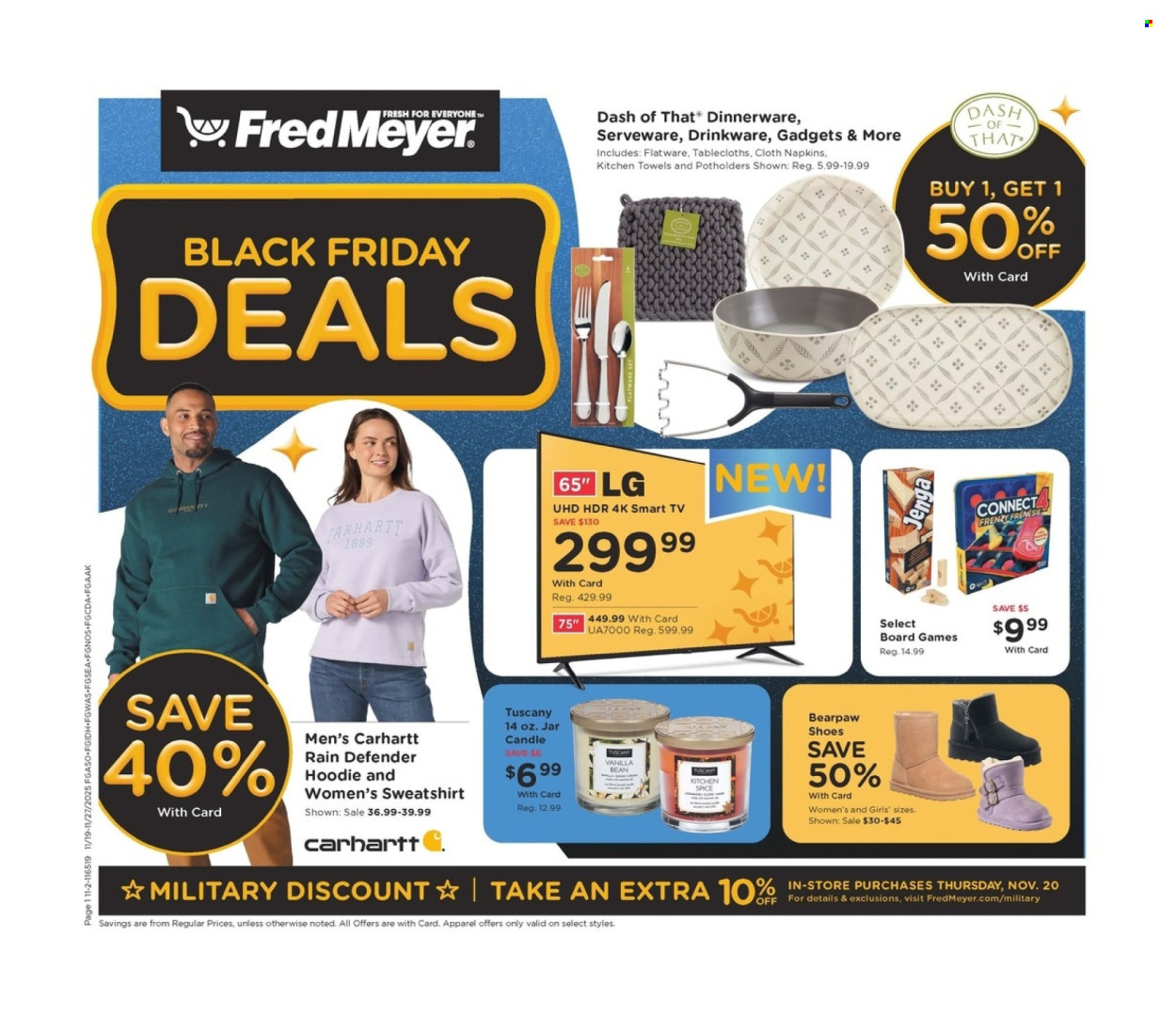 Fred Meyer ad - 11/19/2025 - 11/27/2025. Page 1