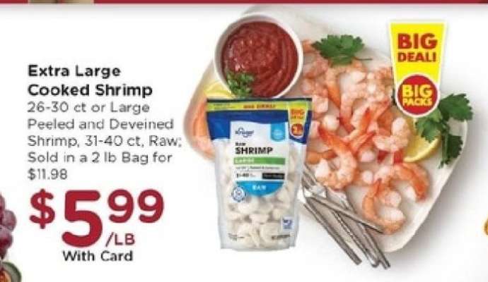 Extra Large Cooked Shrimp